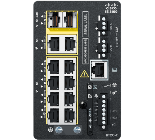 Комутатор Cisco IE-3100-8T2C-E Комутатор Cisco IE-3100-8T2C-E