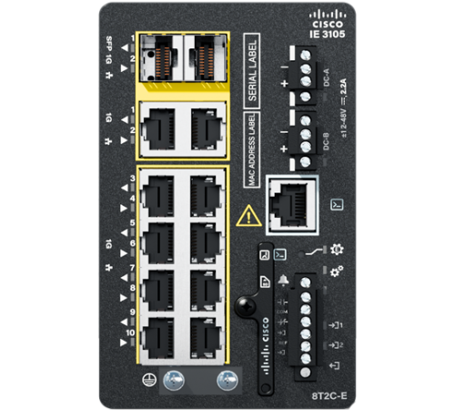 Комутатор Cisco IE-3105-8T2C-E Комутатор Cisco IE-3105-8T2C-E