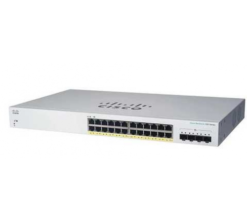 Комутатор Cisco CBS220-24P-4G-EU