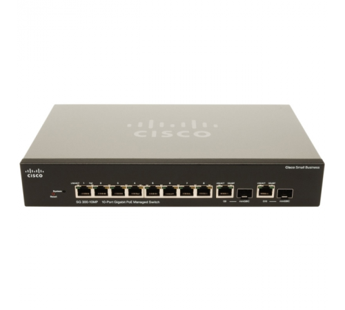 Комутатор Cisco SB SG300-10MP (SRW2008MP-K9-EU)