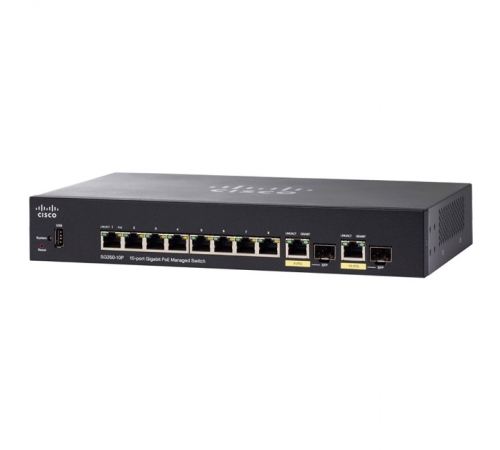 Комутатор Cisco SB SG350-10MP-K9 (SG350-10MP-K9-EU)