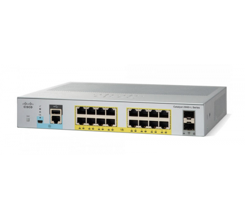 Комутатор Cisco WS-C2960L-16PS-LL