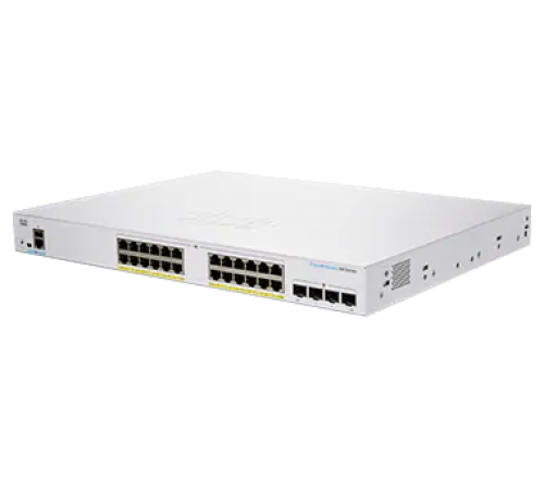 Комутатор Cisco CBS350-24FP-4G-EU